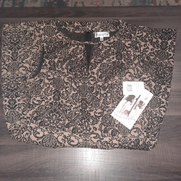 Honey and Rosie taupe and black dress sz M - Picture 7 of 8